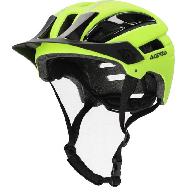 Casco Mtb Acerbis Doublep Colore: Giallo/Nero, Taglia: L/Xl (58-62)-image