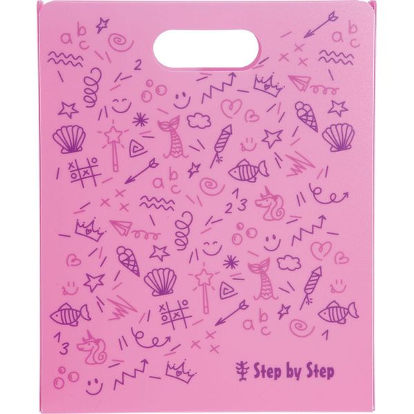 Step By Step Scatola Per Quaderni Folder Box With Carrying Handle Pink Rosa-image