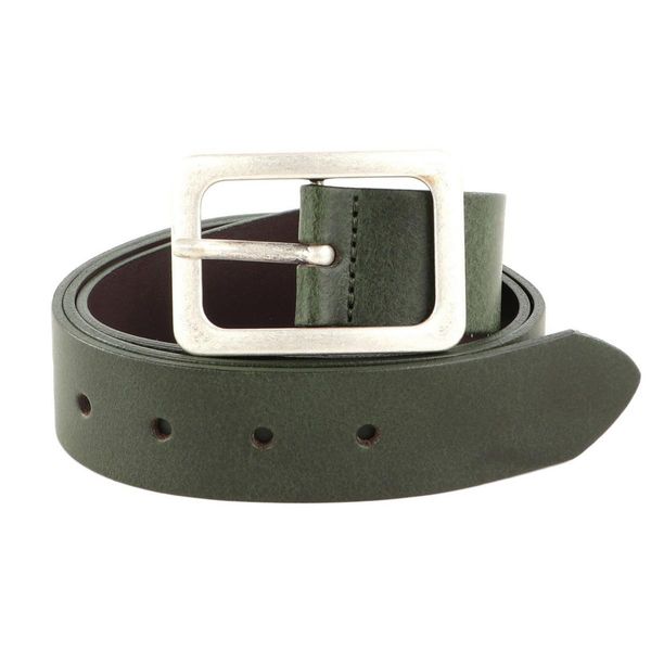 Vanzetti Pelle Cintura Neon Booster 35Mm Full Leather Belt W80 Olive Verde Bosco-image