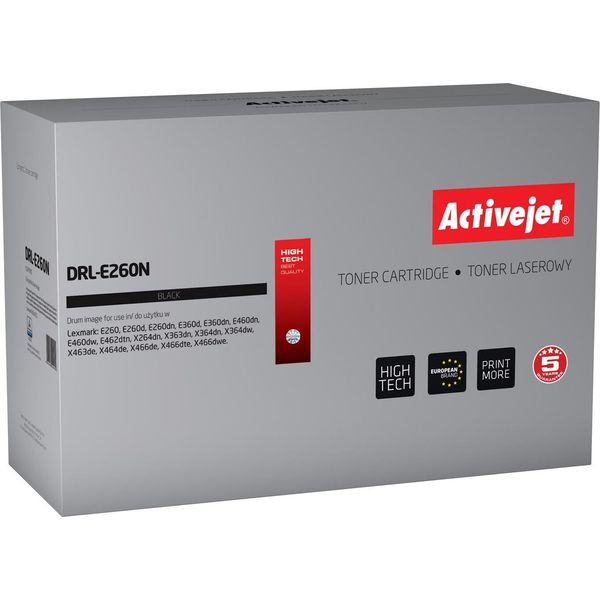 Activejet DRL-E260N Drum (Replacement For Lexmark E260X22G; Supreme; 30000 Pages; Black)-image
