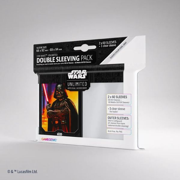 Gamegenic Star Wars: Unlimited Art Sleeves Confezione Doppia Darth Vader-image