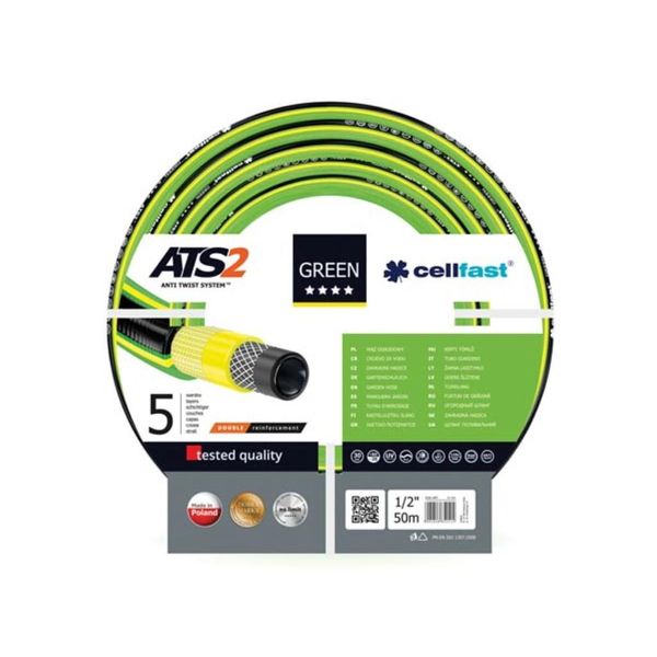 Tubo Da Giardino Verde Cellfast Ats2 Dimensione: 1/2" Lunghezza: 50M"-image