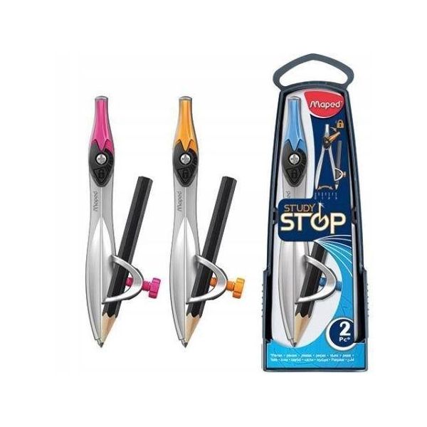Matita Circolare Study Stop - Lo Strumento Perfetto Per Ogni Studente! Precisione, Praticità E Design Elegante In Un Unico Prodotto. La Scelta Perfetta Per La Scuola E L'ufficio!-image