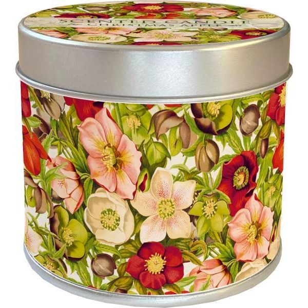 Candela Profumata In Scatola Di Latta Rose Di Natale-image