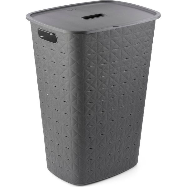 Curver Softex 56 L Cesto Per La Biancheria Grigio Scuro-image