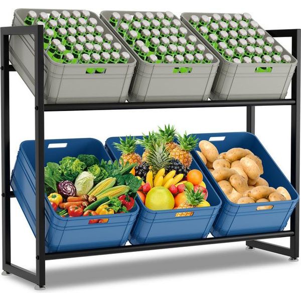 Clanmacy Portabottiglie 105X32X85Cm Scaffali Da Cucina Portabottiglie Per Soggiorno Cucina-image