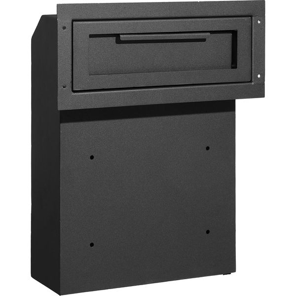 Succebuy Cassetta Portachiavi - Acciaio Robusto, Serratura A Chiave Da 1,8" 12"", 12X6X16"", Nero - Conservazione Sicura Della Corrispondenza"-image
