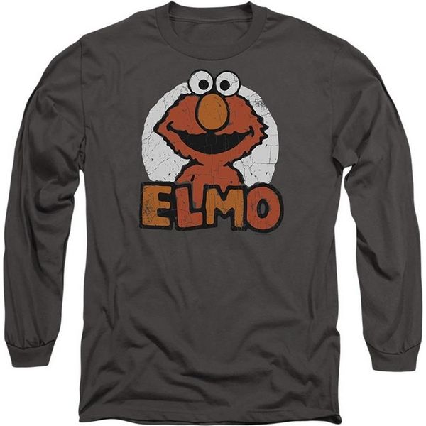 Sesame Street - Maglietta Unisex Uomo/Donna, Manica Lunga TV20679 (Xl) (Carbone)-image