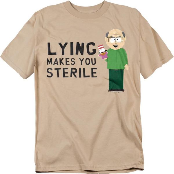 South Park - Maglietta "Mentire Rende Sterili"" Per Uomo/Donna Unisex TV21607 (S) (Sand)"-image