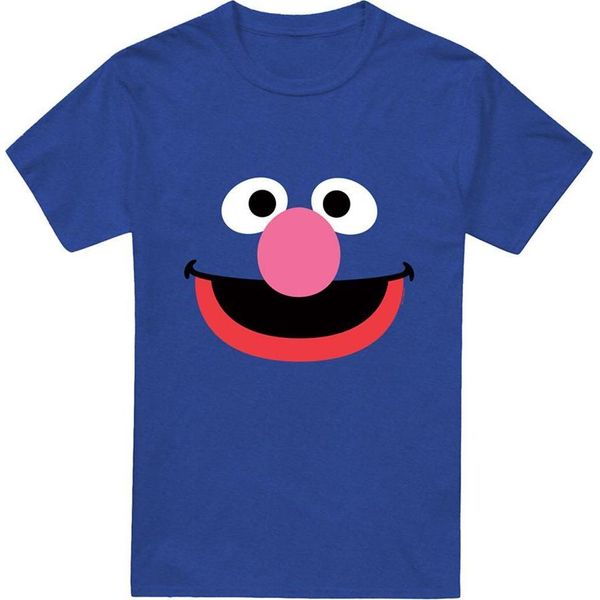 Sesame Street - Maglietta Da Uomo/Donna Unisex TV21633 (L) (Blu Reale)-image