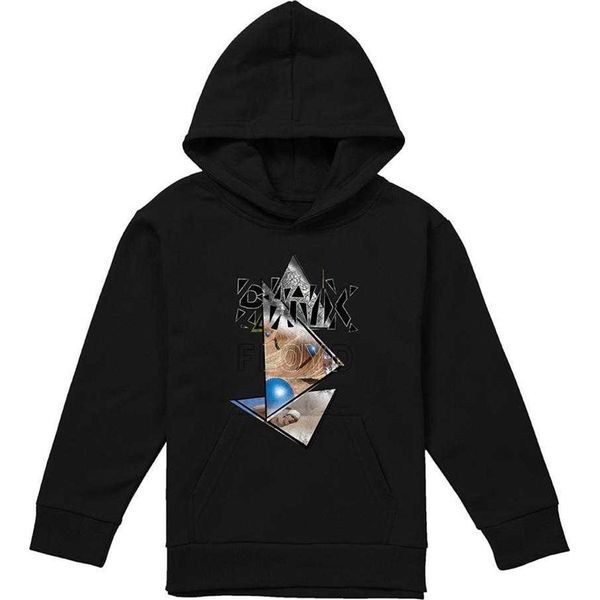Pink Floyd - Felpa Con Cappuccio "Triangle Frames"" Per Bambini, Pullover TV22011 (152-158) (Nero)"-image