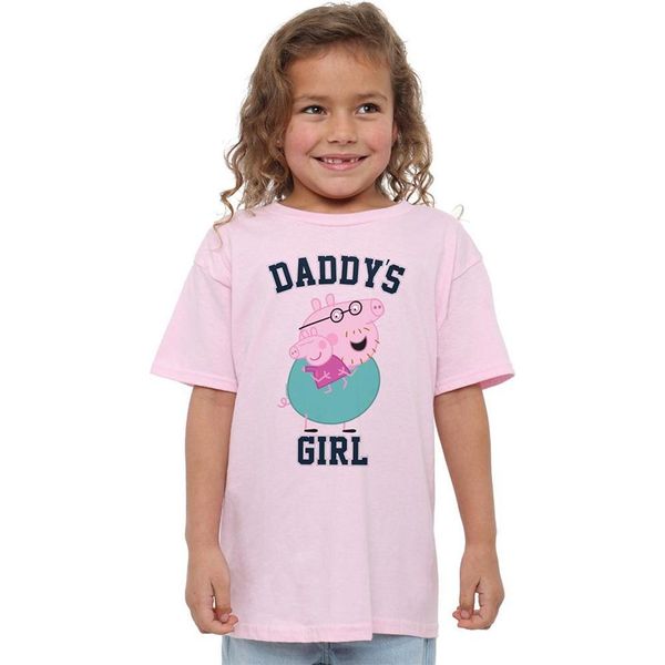 Peppa Pig - Maglietta "Daddy's Girl"" Per Bambina TV22055 (128) (Rosa Chiaro)"-image