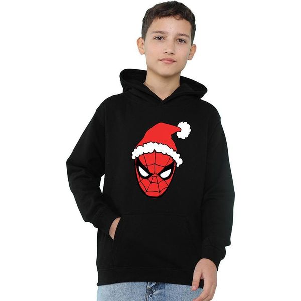 Spider-Man - Maglia Con Cappuccio Per Bambini, Pullover TV22066 (116) (Nero)-image