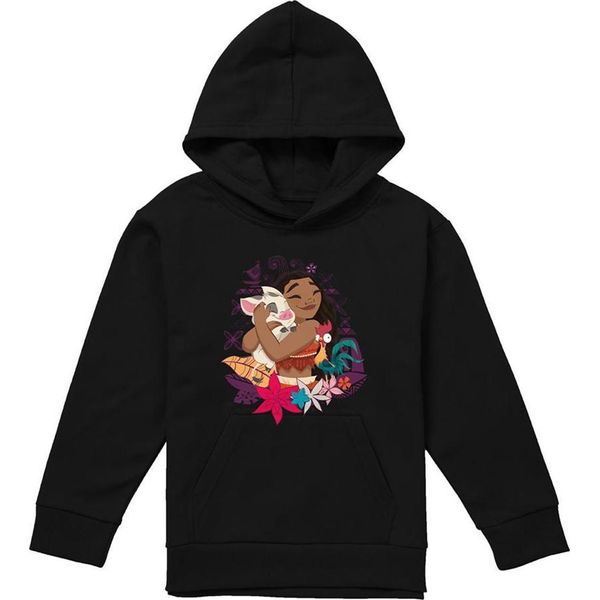Moana - Felpa Con Cappuccio Per Bambini TV22356 (128) (Nero)-image