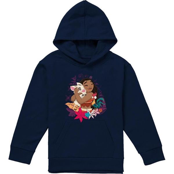 Moana - Felpa Con Cappuccio Per Bambini TV22356 (116) (Navy)-image