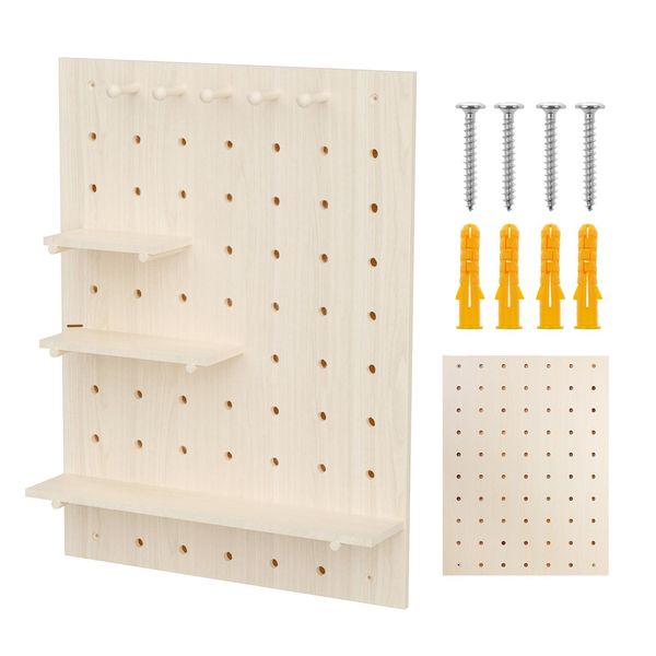 Organizzatore Di Scaffali In Legno Maclean Colore Legno Chiaro 60X80 Cm Max. 20 Kg MC-131 Wd-image