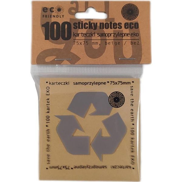 Sticky Notes Eco 75X75Mm 100K Beige-image