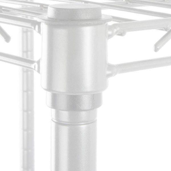 Scaffale In Metallo Rocky Verniciato A Polvere Bianco 5 Ripiani 55 X 35 X 140 Cm-image