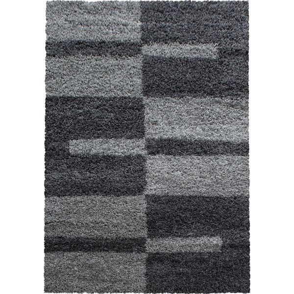 Teppium Tappeto Shaggy A Pelo Alto Design A Quadri Morbido Soffice E Accogliente Per Soggiorno Moderno, Dimensioni: 280X370 Cm-image