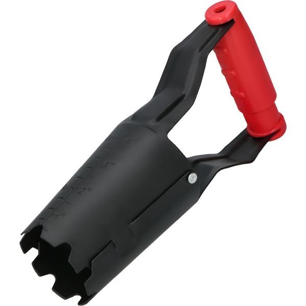 Kotarbau® Fioriera Per Bulbi 23 Cm In Acciaio Verniciato A Polvere Fioriera Per Bulbi Con Scala Di Profondità Ausilio Per La Messa A Dimora Di Bulbi Da Fiore Nero Accessori Da Giardino-image