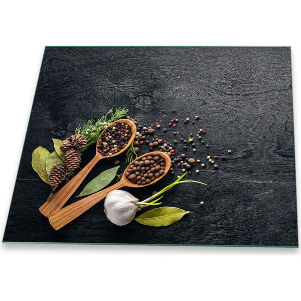 Piastra Di Copertura Del Piano Cottura Piastra Di Copertura Del Piano Cottura In Ceramica 1 Pezzo 60X52 Verde Spezie-image