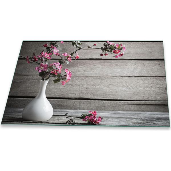 Piastra Di Copertura Del Piano Cottura Piastra Di Copertura Del Piano Cottura In Ceramica 1 Pezzo 80X52 Protezione Rosa-image