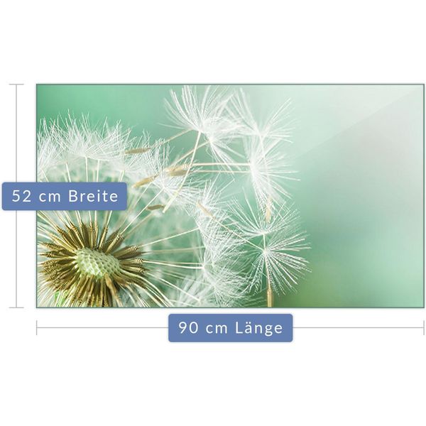 Piastra Di Copertura Del Piano Cottura Piastra Di Copertura Del Piano Cottura In Ceramica 1 Pezzo 90X52 Vetro Dandelion-image