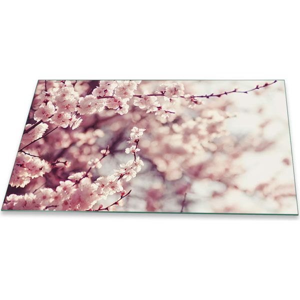 Piastra Di Copertura Del Piano Cottura Piastra Di Copertura Del Piano Cottura In Ceramica 1 Pezzo 90X52 Protezione Rosa-image