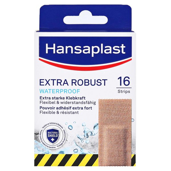 Hansaplast 48598 Hansaplast Pflaster Extra Robust 48598 Mittelbeige, 16 St.-image