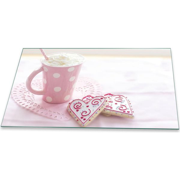 Piastra Di Copertura Del Piano Cottura Piastra Di Copertura Del Piano Cottura In Ceramica 1 Pezzo 90X52 Protezione Rosa-image