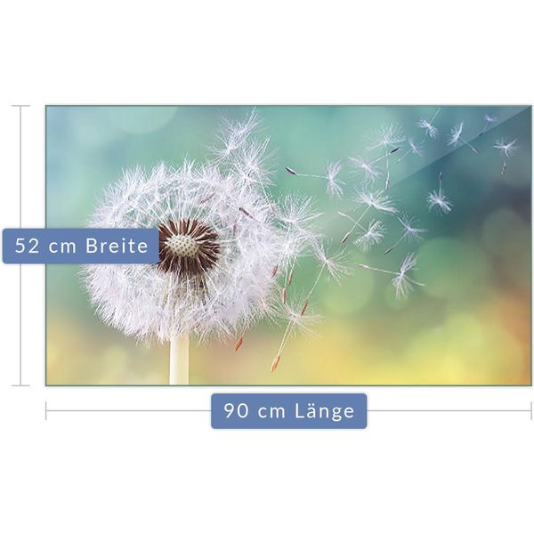 Piastra Di Copertura Del Piano Cottura Piastra Di Copertura Del Piano Cottura In Ceramica 1 Pezzo 90X52 Vetro Dandelion-image