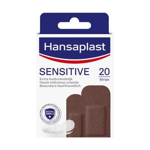 Hansaplast 48498 Hansaplast Pflaster Sensitive 48498 Dunkelbraun, 20 St.-image