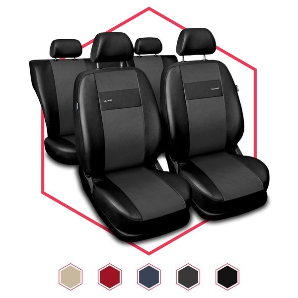 Coprisedili Auto Coprisedili Universali Coprisedili Auto Per Hyundai I40 Grigio-image