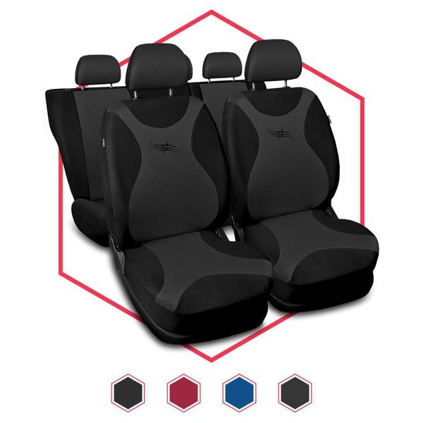 Coprisedili Auto Coprisedili Universali Auto Per Hyundai Santa Fe Grigio Turbo-image