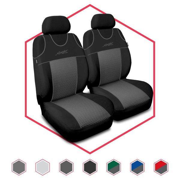 Coprisedili Auto Set Coprisedili Universali Per Auto Per Fiat Albea Grigio Stilo P3-image