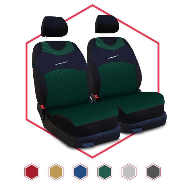 Coprisedili Auto Coprisedili Universali Coprisedili Auto Verde 1+1 Per Renault Laguna-image
