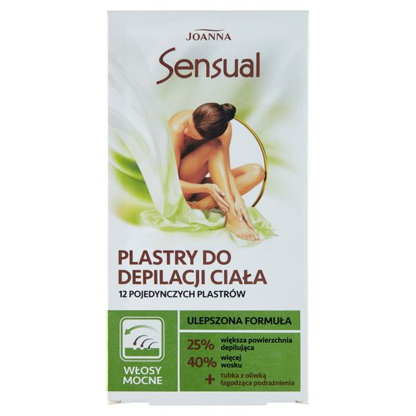 Joanna Sensual Body Hair Removal Patches For Strong Hair 12Pcs + Olio Lenitivo Per Irritazioni 10Ml-image