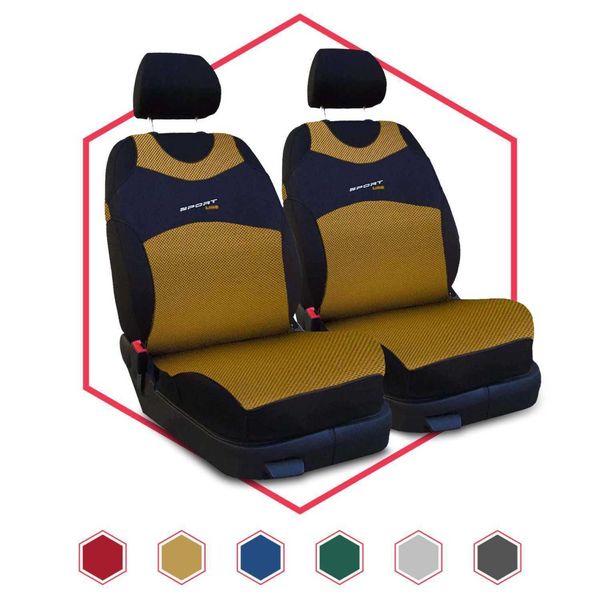 Coprisedili Auto Coprisedili Auto Universali Set Oro 1+1 Per Hyundai Santa Fe-image