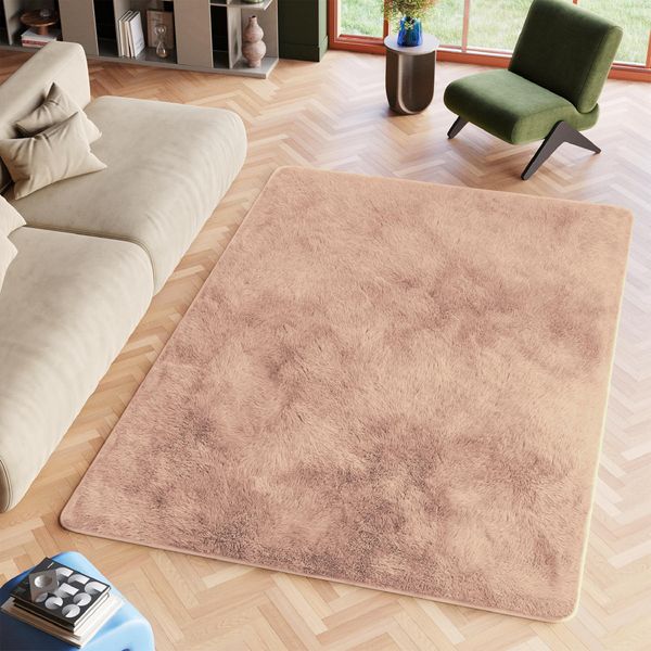 Tappeto Tapiso Silk Moderno Soggiorno Beige Chiaro ÖKotex 160 X 230 Cm-image