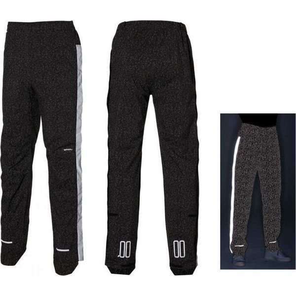 Pantaloni Antipioggia Basil Skane Hivis Jet Black, Taglia M, Uomo-image
