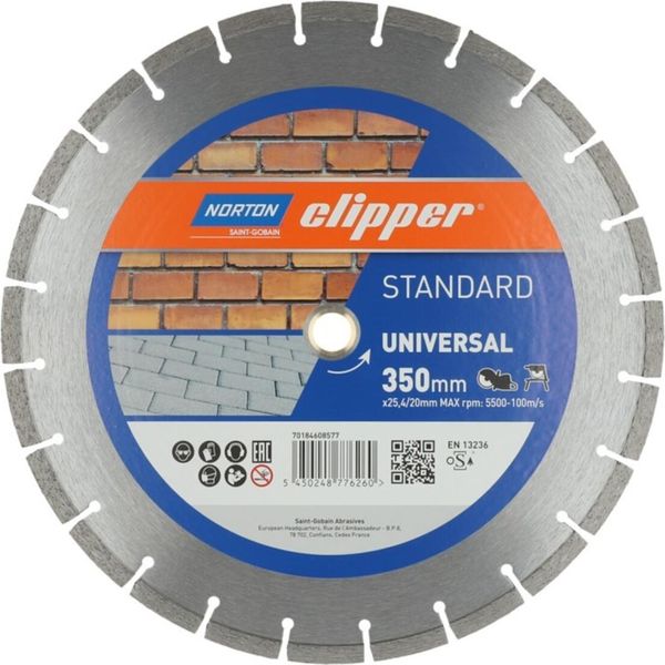 Norton Clipper Disco Diamantato Standard Universal 350X25,4/20 Mm-image