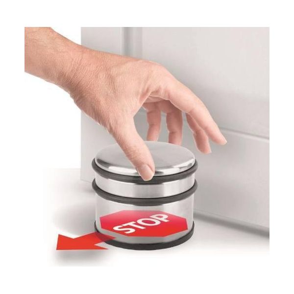 Fermaporta Ø 90X75Mm, 1,2Kg, Acciaio Inox-image