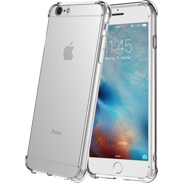Custodia Trasparente Per Iphone 6/6S - Custodia In Silicone Tpu Antiurto Con Paraurti - Smartphonica-image
