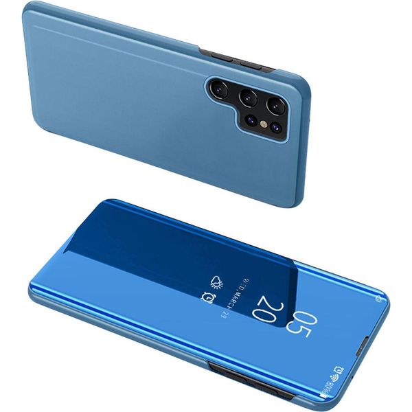 Custodia Clear View Per Samsung A05S Con Flip Cover - Blu-image