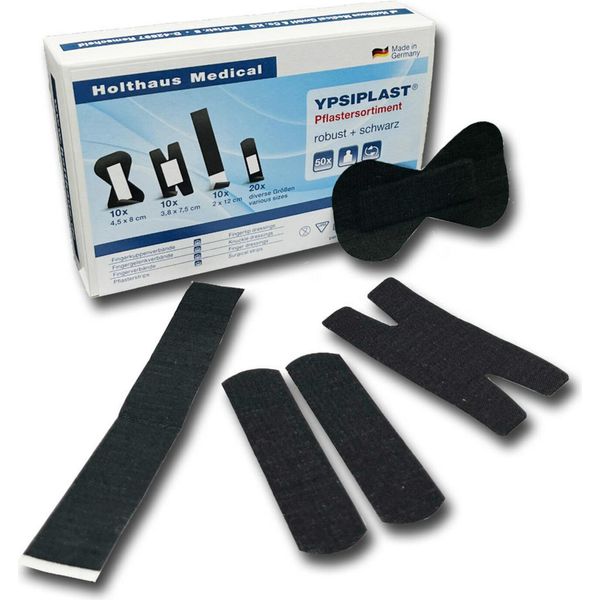 Holthaus Medical 40800 Medical Fingerpflaster Ypsiplast® 40800 Schwarz, 50 St.-image