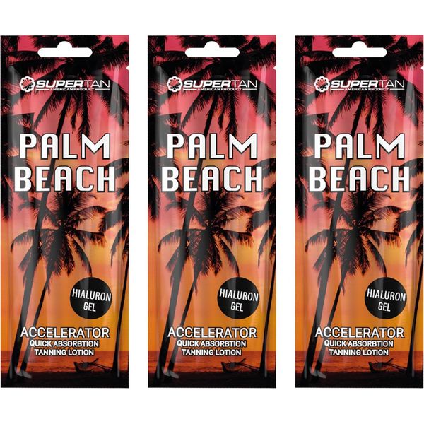 Acceleratore Solare Supertan Palm Beach Con Acido Ialuronico - Confezione Da 3 Pezzi-image