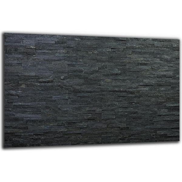 Piastra Di Copertura Del Piano Cottura Piastra Di Copertura Del Piano Cottura In Ceramica 1 Pezzo 80X52 Nero Mattone-image