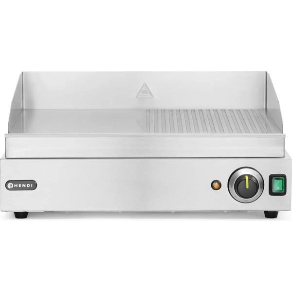 Hendi Piastra Per Grigliare, Profi Line, 1/2 Liscia, 1/2 Scanalata, 230V/2400W, 550X435X(H)245Mm-image