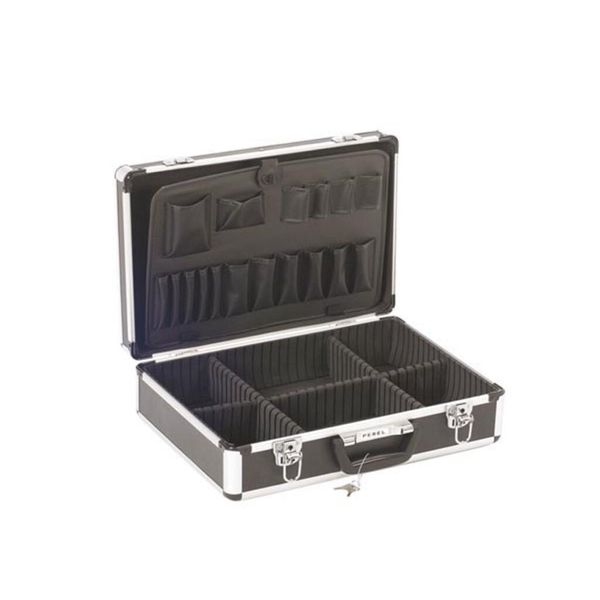 Valigia Portautensili In Alluminio - 455 X 330 X 152 Mm - 22,8 L - Nera-image