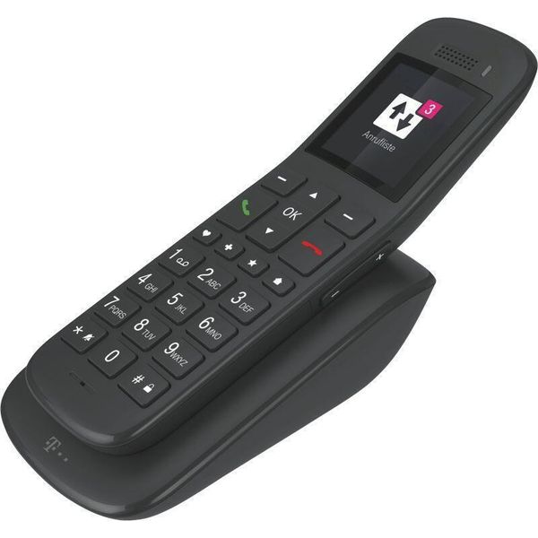 Deutsche Telekom Sinus A 32 - Telefono Cordless - Segreteria Telefonica - Dect\Gap\Cat-Iq - Ebano (40863131)-image